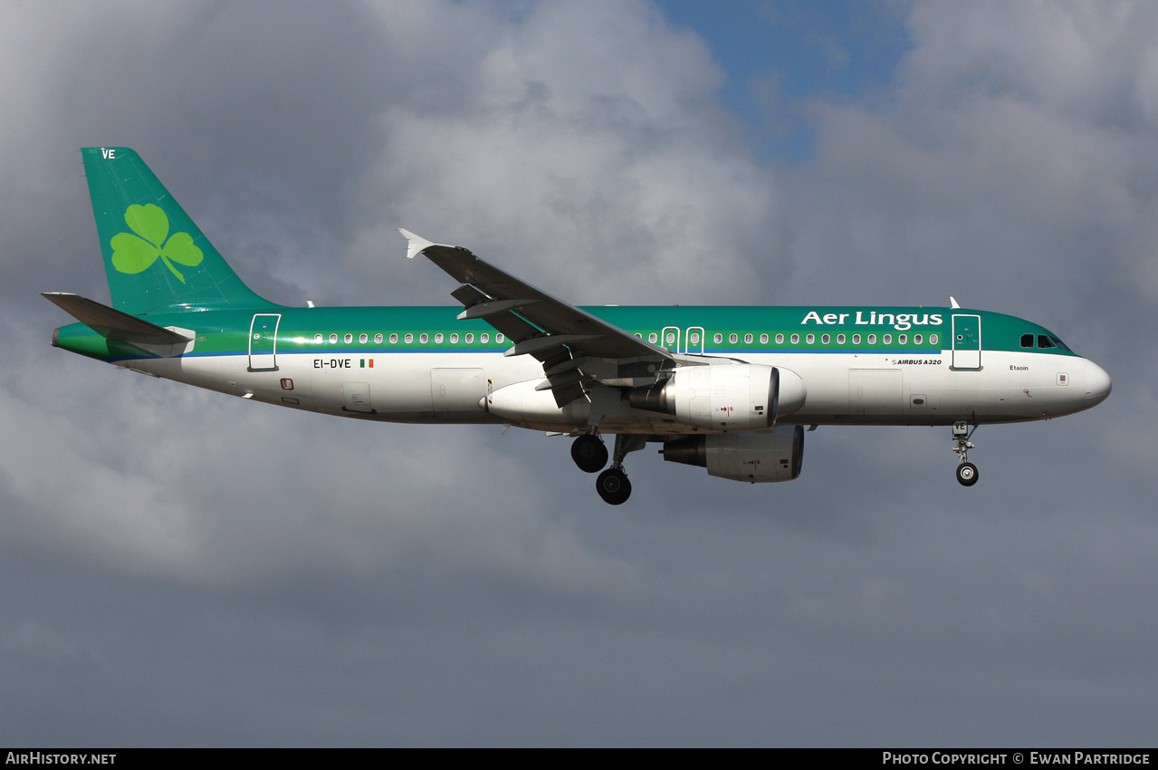 Aircraft Photo of EI-DVE | Airbus A320-214 | Aer Lingus | AirHistory.net #625081