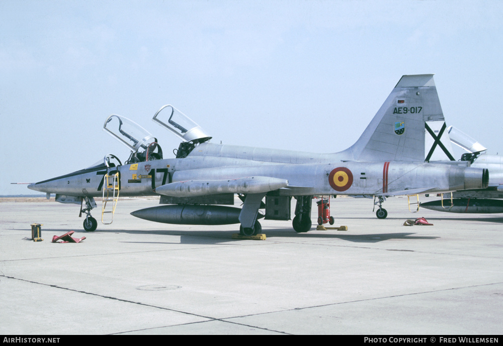 Aircraft Photo of AE9-017 | Northrop SF-5B Freedom Fighter | Spain - Air Force | AirHistory.net #625121