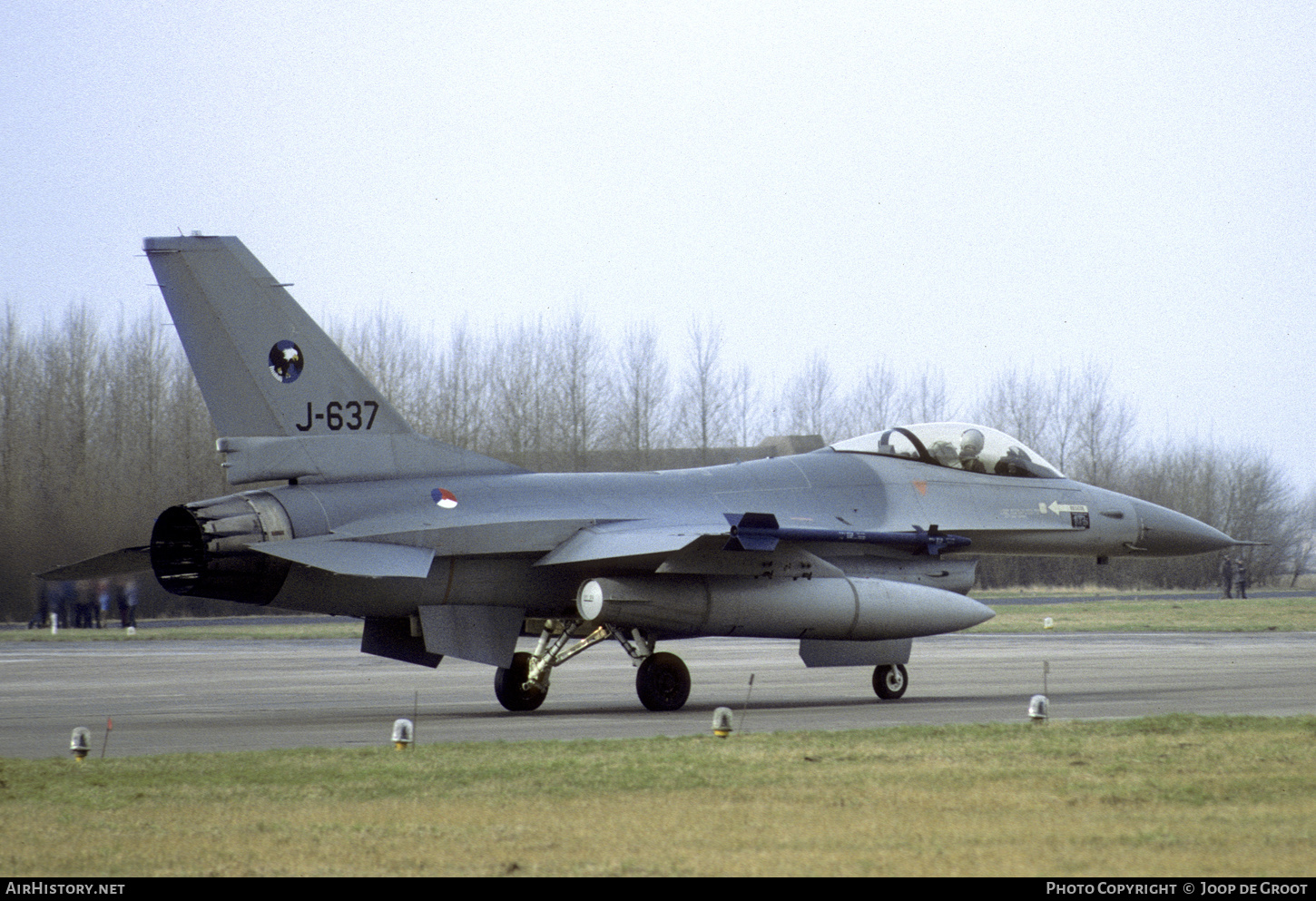 Aircraft Photo of J-637 | General Dynamics F-16A(R) Fighting Falcon | Netherlands - Air Force | AirHistory.net #625128