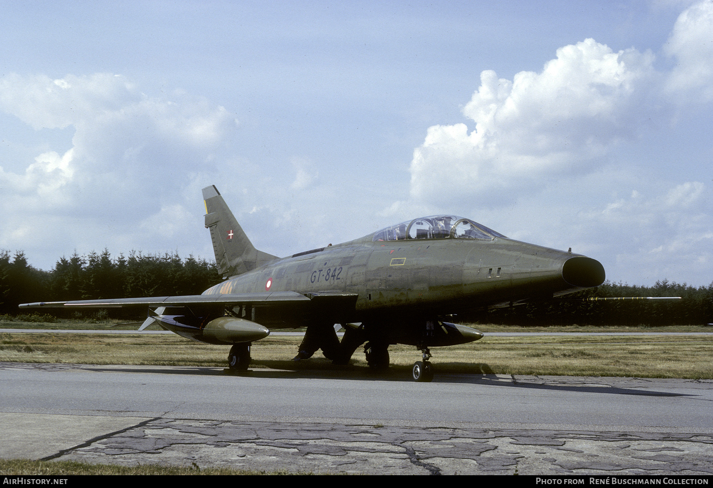 Aircraft Photo of GT-842 | North American TF-100F Super Sabre | Denmark - Air Force | AirHistory.net #625135