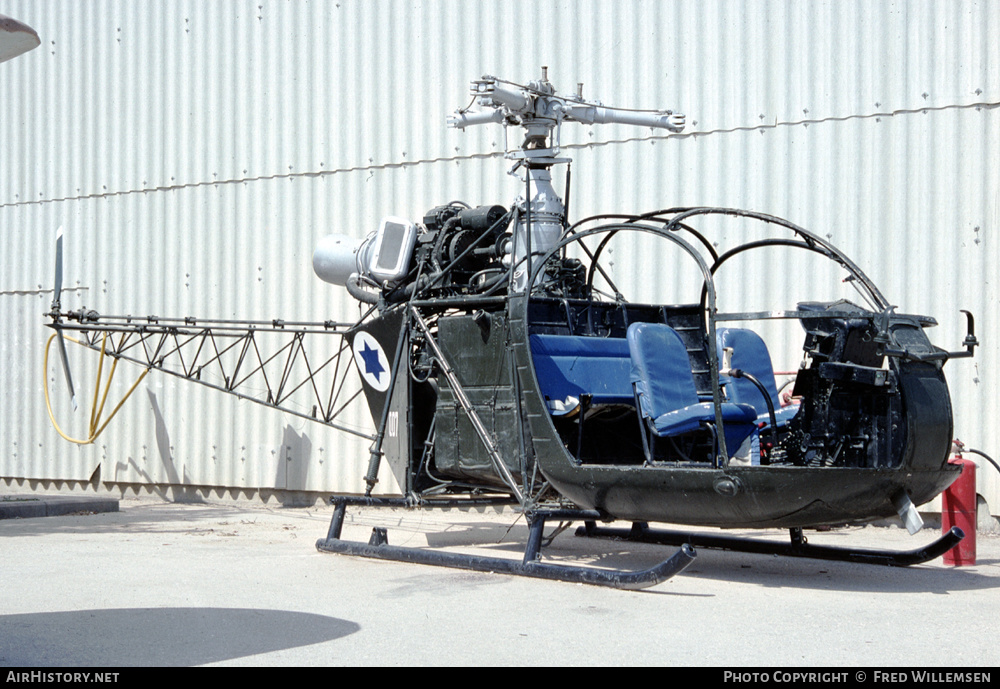 Aircraft Photo of 007 | Sud SE-3130 Alouette II | Israel - Air Force | AirHistory.net #625153