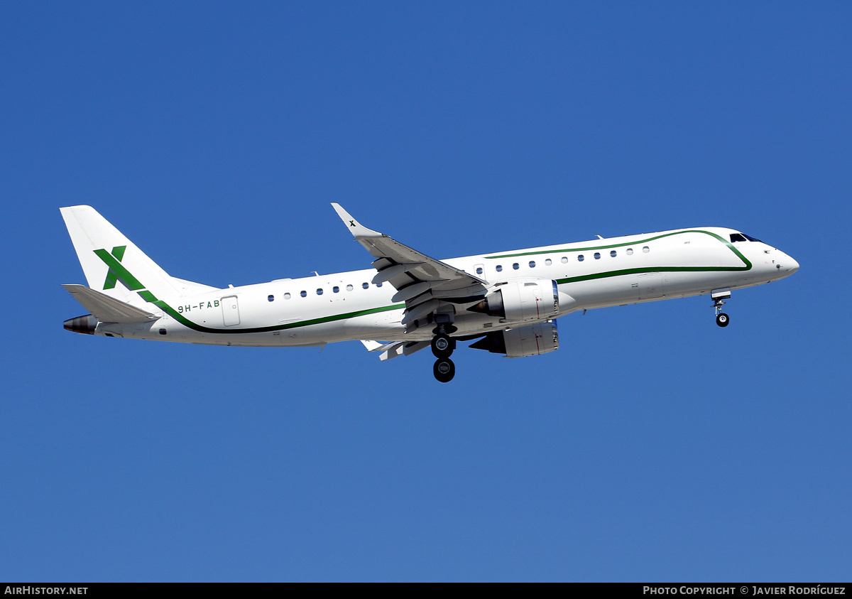 Aircraft Photo of 9H-FAB | Embraer Lineage 1000E (ERJ-190-100ECJ) | AirX Charter | AirHistory.net #625170