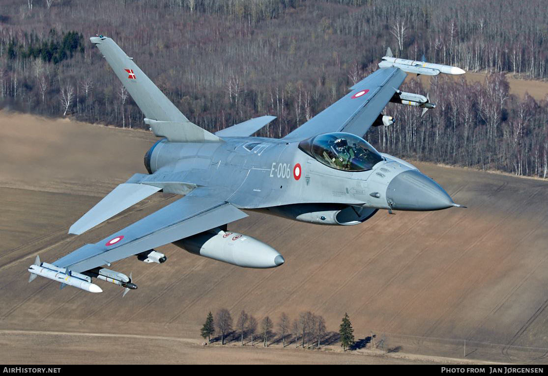 Aircraft Photo of E-006 | General Dynamics F-16AM Fighting Falcon | Denmark - Air Force | AirHistory.net #625227