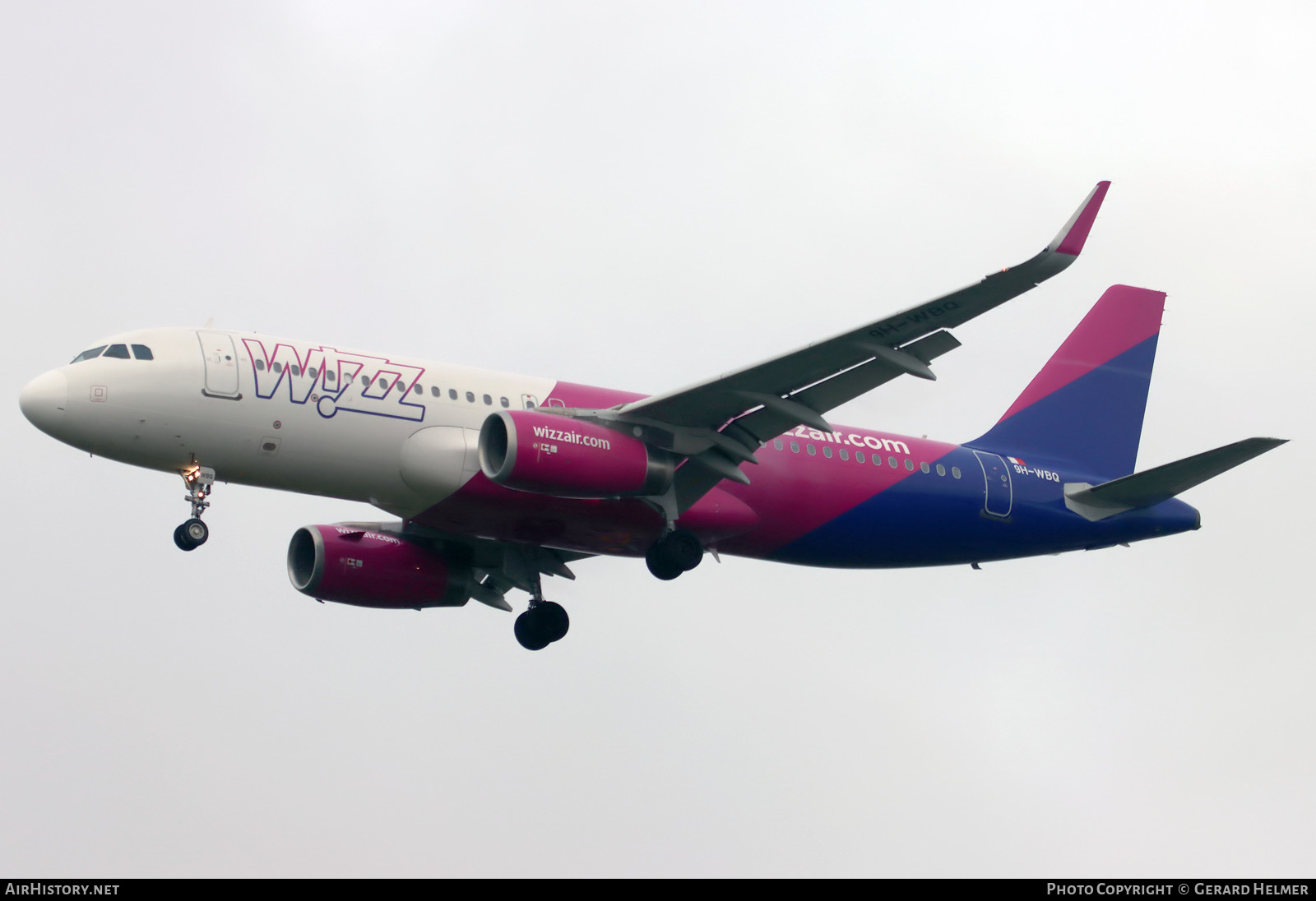 Aircraft Photo of 9H-WBQ | Airbus A320-232 | Wizz Air | AirHistory.net #625342
