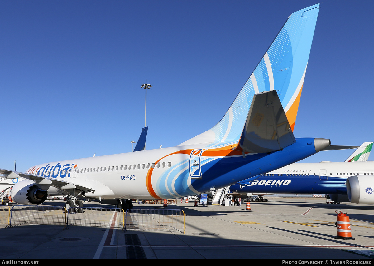 Aircraft Photo of A6-FKO | Boeing 737-8 Max 8 | Flydubai | AirHistory.net #625394