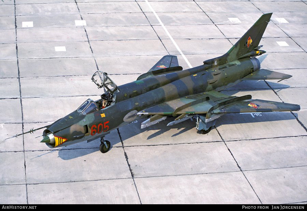 Aircraft Photo of 605 | Sukhoi Su-22M4 | East Germany - Air Force | AirHistory.net #625411