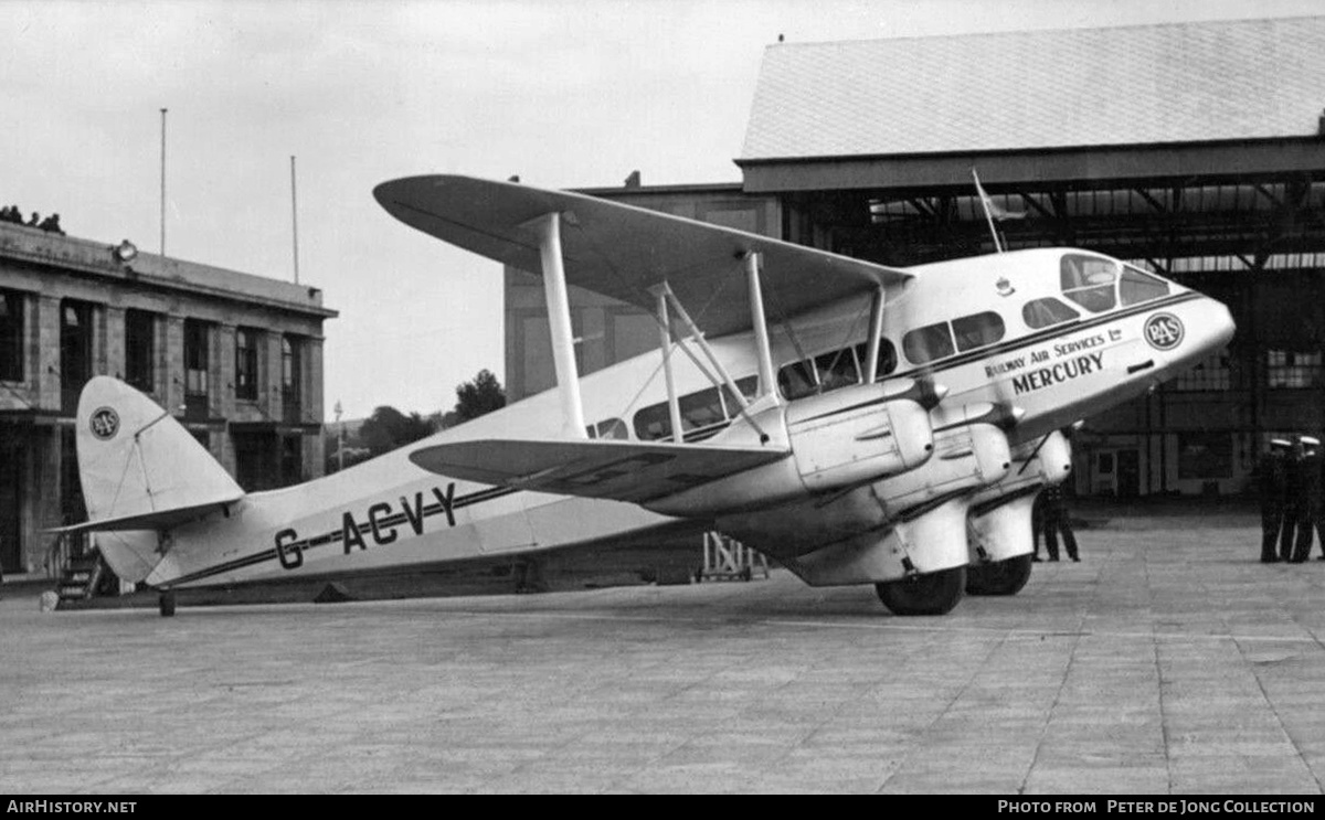 Aircraft Photo of G-ACVY | De Havilland D.H. 86 Express | Railway Air Services | AirHistory.net #625417