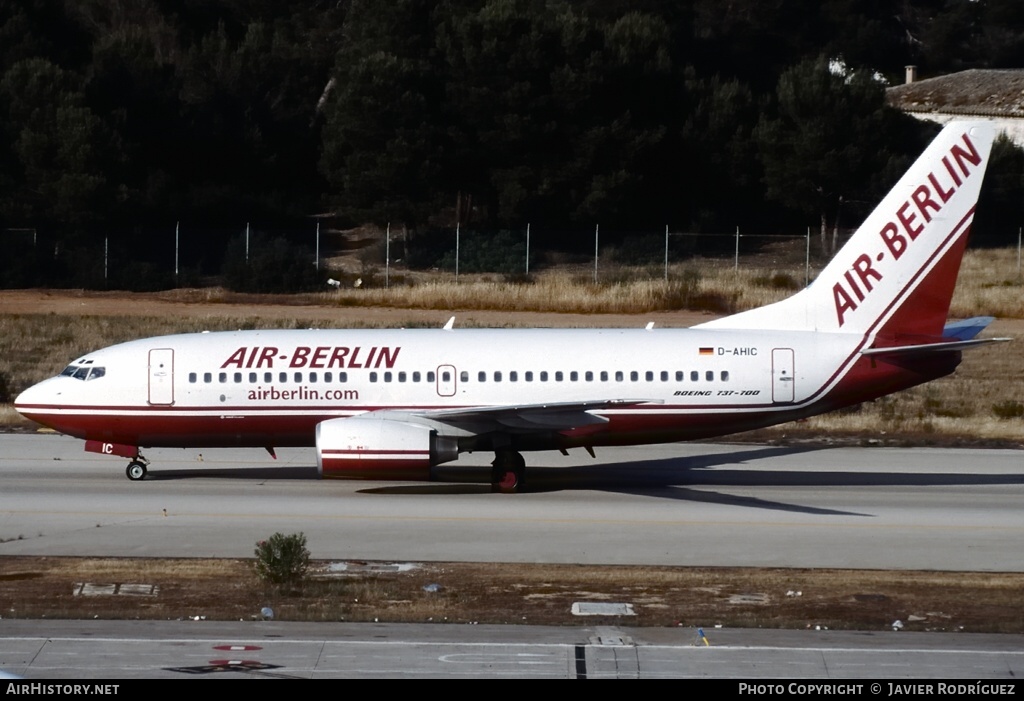 Aircraft Photo of D-AHIC | Boeing 737-7BK | Air Berlin | AirHistory.net #625437