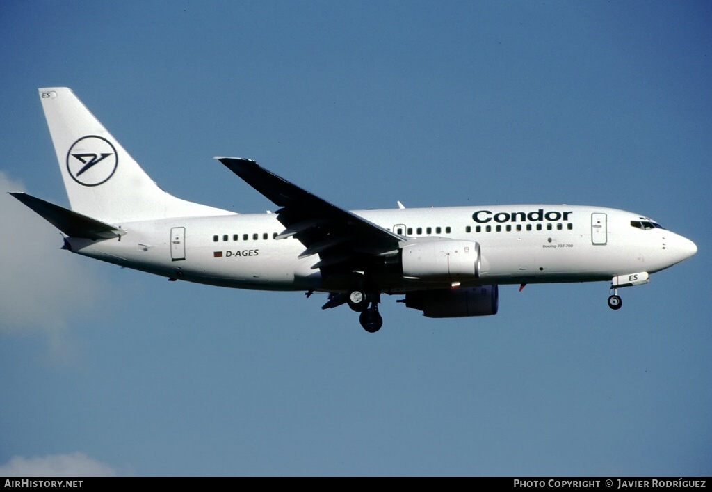Aircraft Photo of D-AGES | Boeing 737-75B | Condor Flugdienst | AirHistory.net #625442