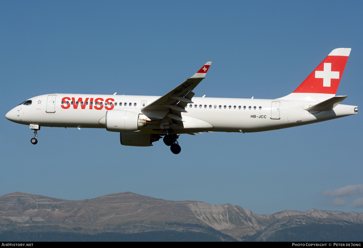 Aircraft Photo of HB-JCC | Bombardier CSeries CS100 (BD-500-1A10) | Swiss International Air Lines | AirHistory.net #625448
