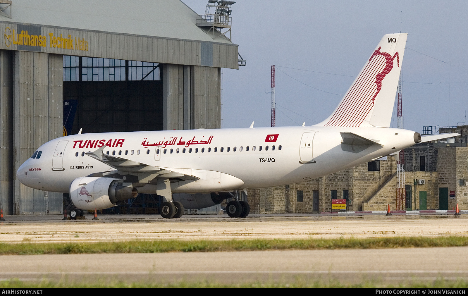 Aircraft Photo of TS-IMQ | Airbus A319-112 | Tunisair | AirHistory.net #625553