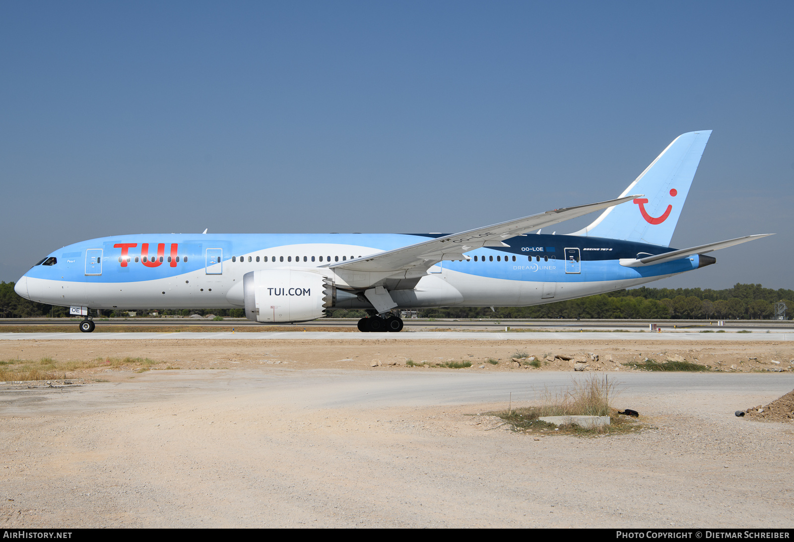 Aircraft Photo of OO-LOE | Boeing 787-8 Dreamliner | TUI | AirHistory.net #625573