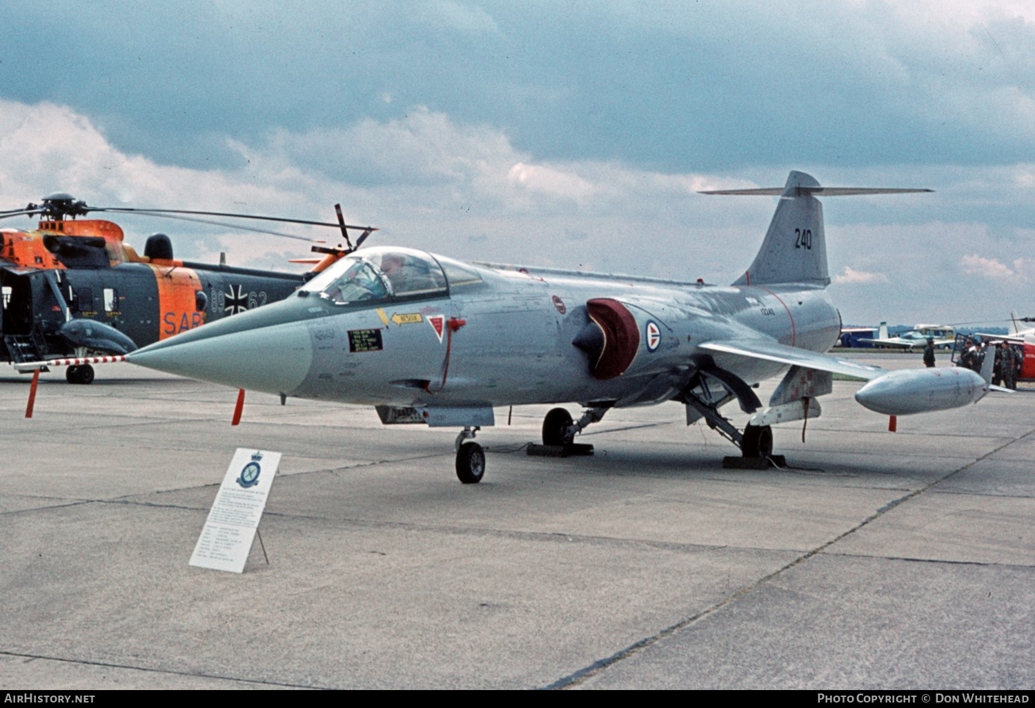Aircraft Photo of 240 | Lockheed F-104G Starfighter | Norway - Air Force | AirHistory.net #625620