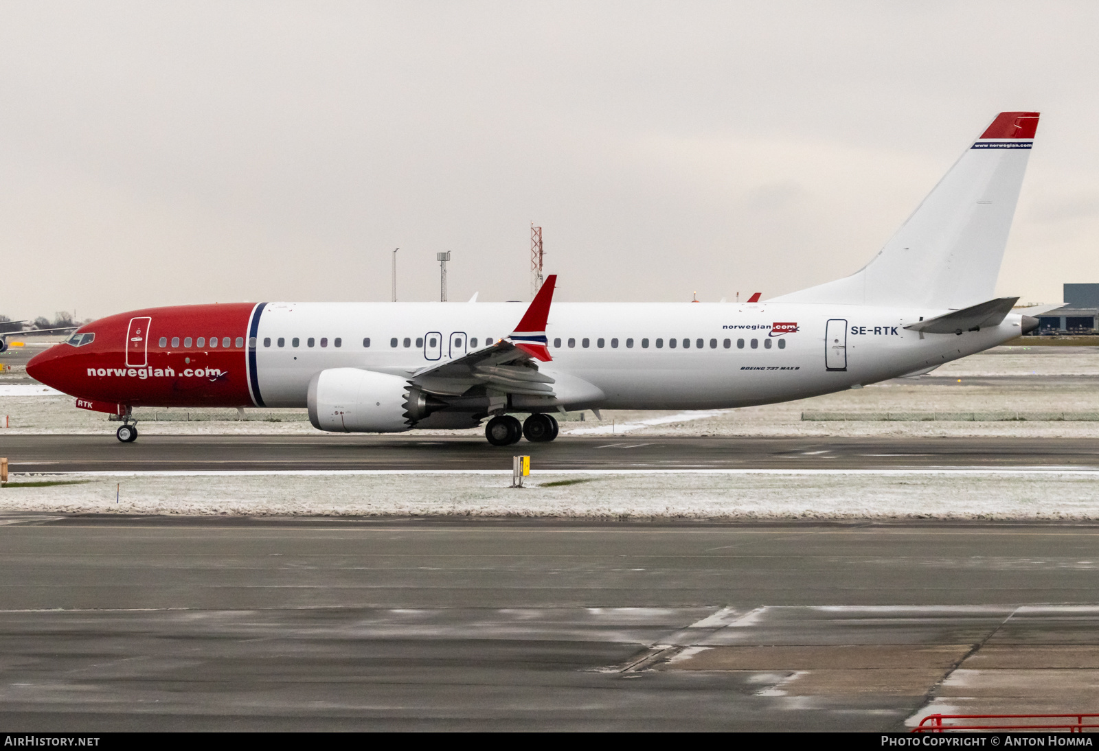 Aircraft Photo of SE-RTK | Boeing 737-8 Max 8 | Norwegian | AirHistory.net #625622