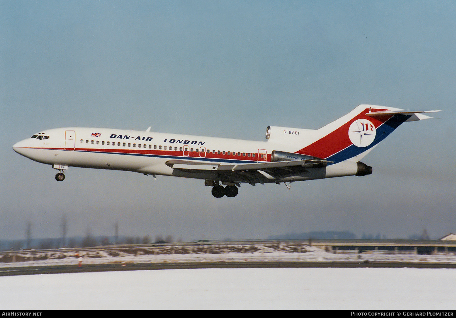 Aircraft Photo of G-BAEF | Boeing 727-46 | Dan-Air London | AirHistory.net #625660