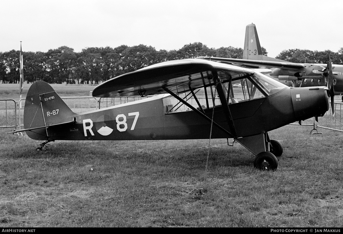 Aircraft Photo of R-87 / 53-4785 | Piper L-18C Super Cub | Netherlands - Air Force | AirHistory.net #625664