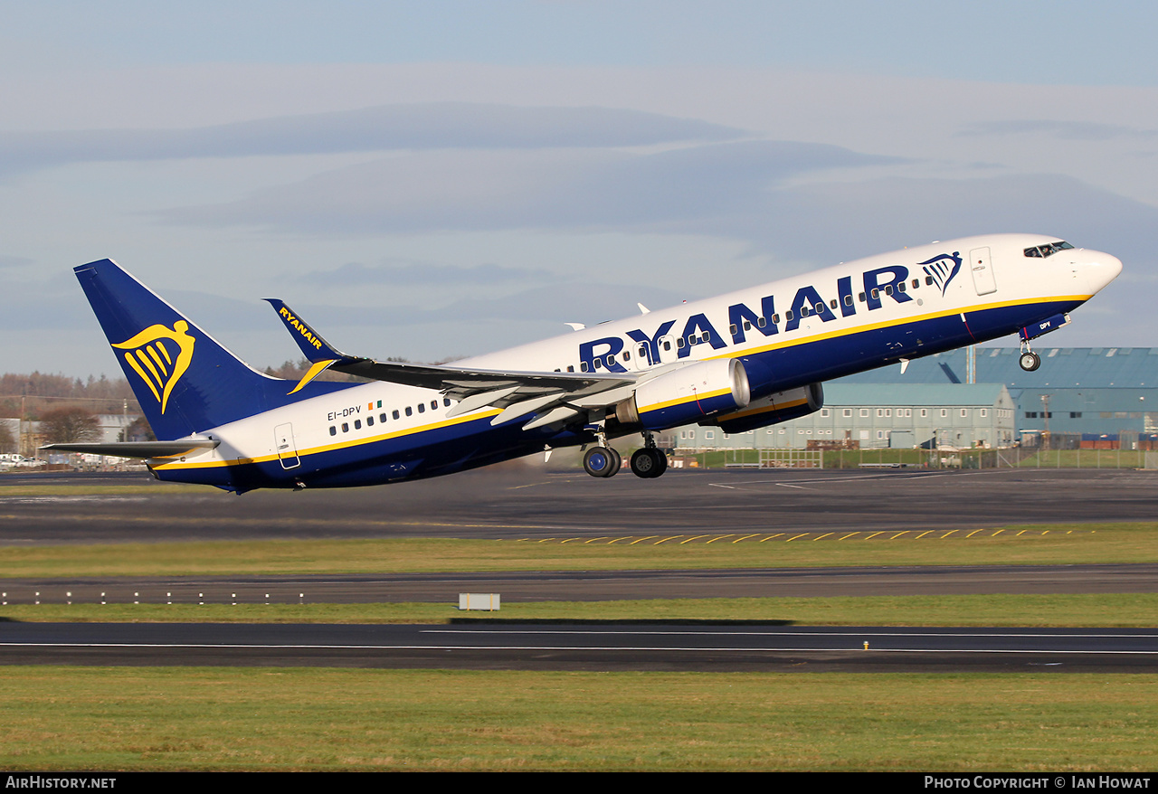 Aircraft Photo of EI-DPV | Boeing 737-8AS | Ryanair | AirHistory.net #625698
