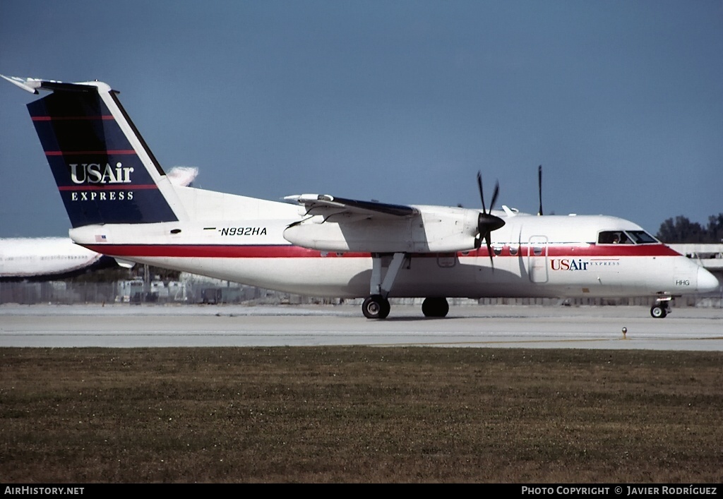 Aircraft Photo of N992HA | De Havilland Canada DHC-8-201 Dash 8 | USAir Express | AirHistory.net #625800