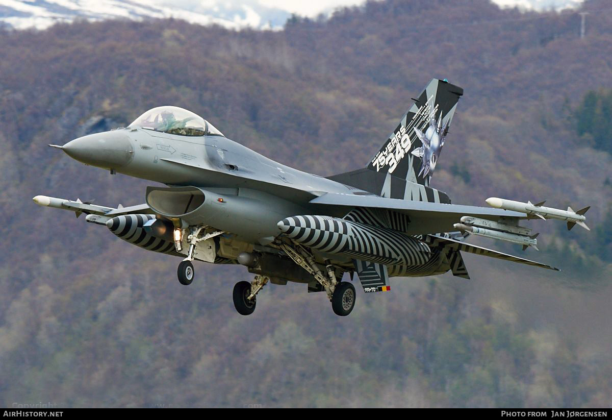Aircraft Photo of FA-70 | General Dynamics F-16AM Fighting Falcon | Belgium - Air Force | AirHistory.net #625824