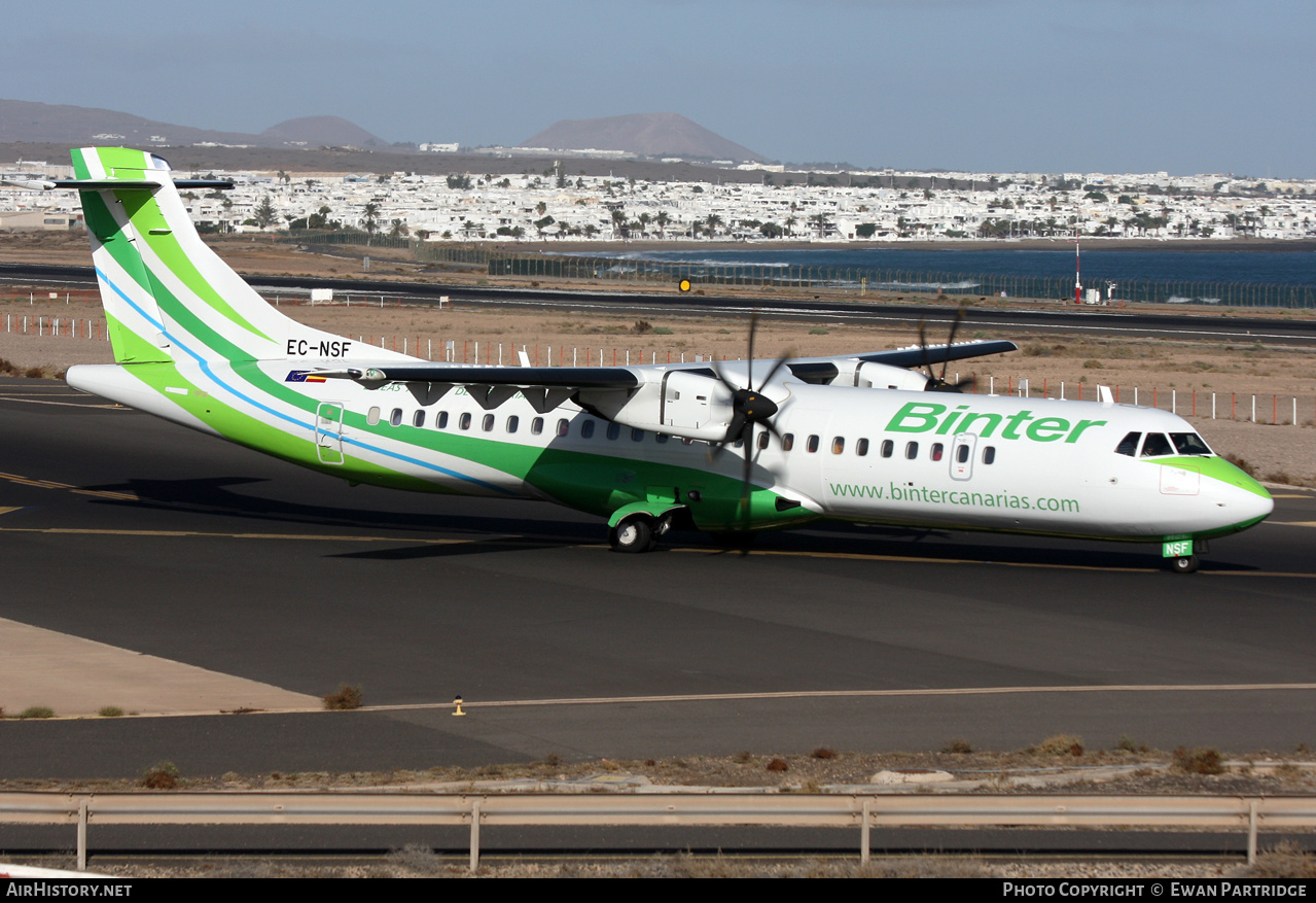 Aircraft Photo of EC-NSF | ATR ATR-72-600 (ATR-72-212A) | Binter Canarias | AirHistory.net #625850