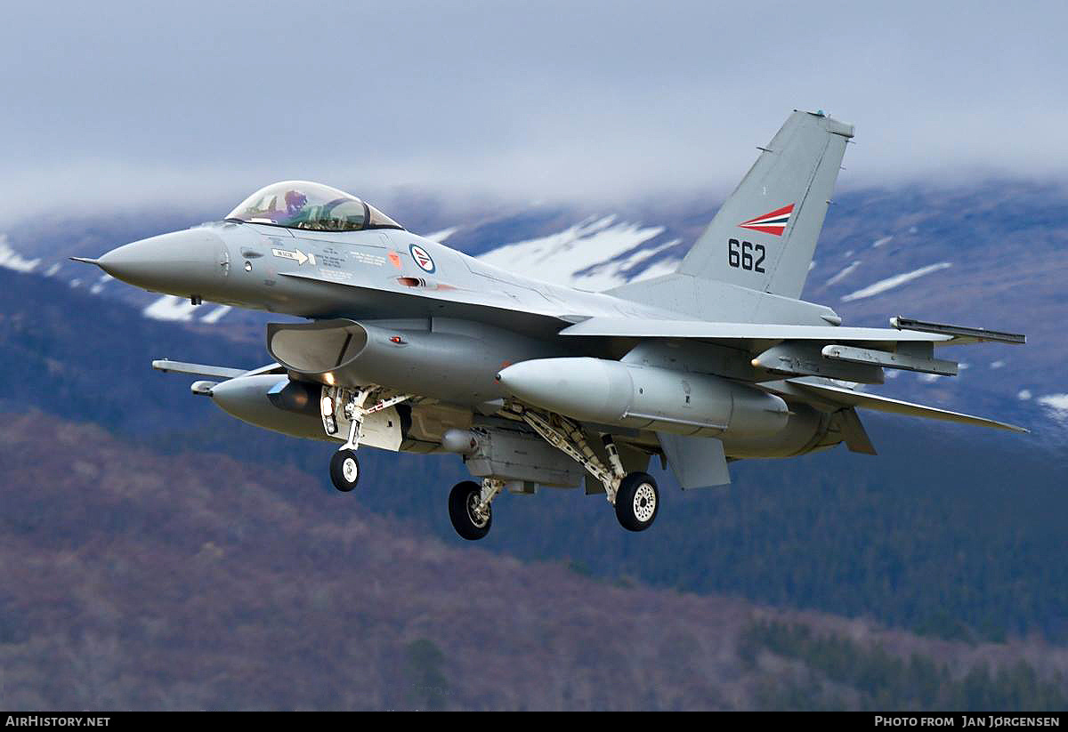 Aircraft Photo of 662 | General Dynamics F-16AM Fighting Falcon | Norway - Air Force | AirHistory.net #625868
