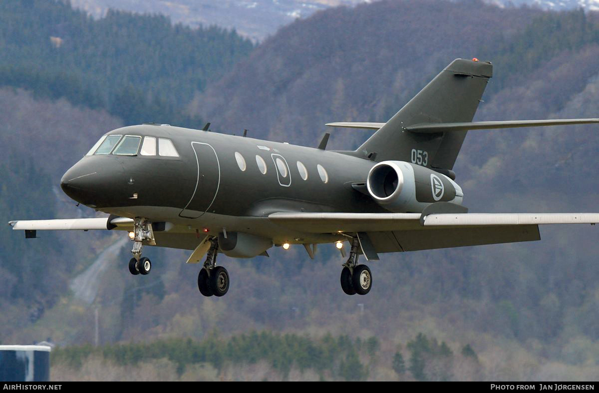 Aircraft Photo of 053 | Dassault Falcon 20ECM | Norway - Air Force | AirHistory.net #625876