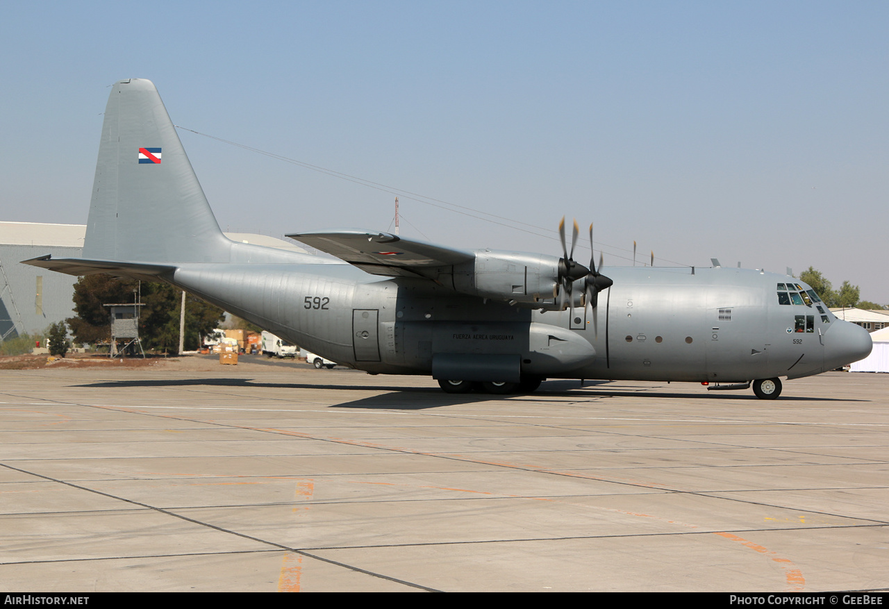 Aircraft Photo of FAU-592 / 592 | Lockheed C-130B Hercules (L-282) | Uruguay - Air Force | AirHistory.net #625913