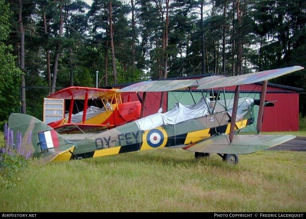 Aircraft Photo of OY-FEY | De Havilland D.H. 82A Tiger Moth II | UK - Air Force | AirHistory.net #625930