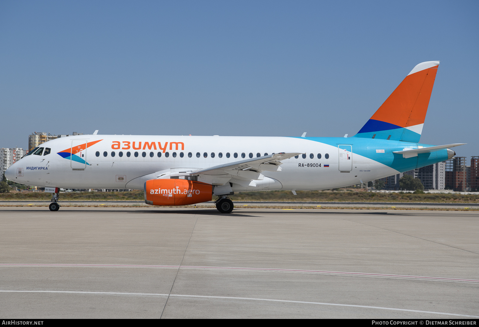 Aircraft Photo of RA-89004 | Sukhoi SSJ-100-95B Superjet 100 (RRJ-95B) | Azimuth Airlines | AirHistory.net #625933