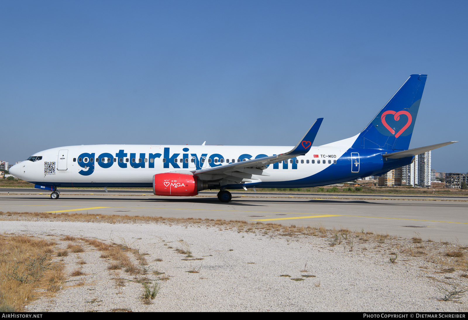 Aircraft Photo of TC-MGD | Boeing 737-8K5 | MGA - Mavi Gok Aviation | AirHistory.net #625998