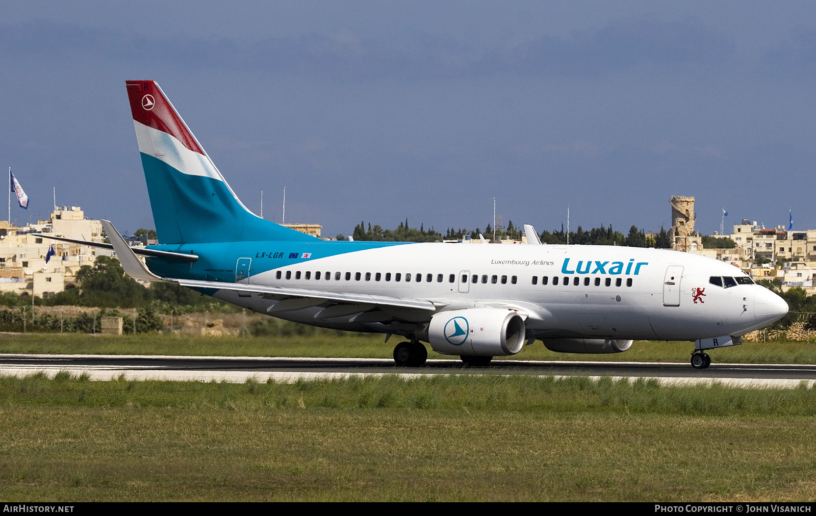 Aircraft Photo of LX-LGR | Boeing 737-7C9 | Luxair | AirHistory.net #626004