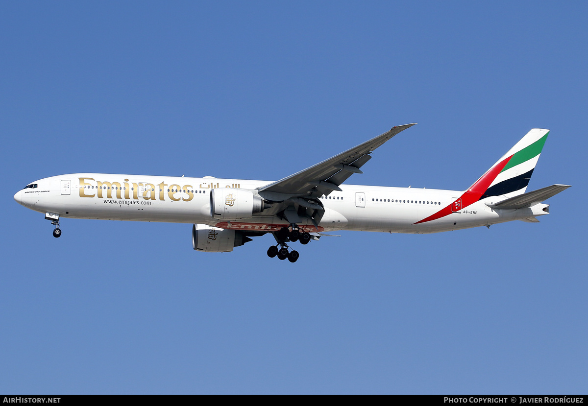 Aircraft Photo of A6-ENF | Boeing 777-31H/ER | Emirates | AirHistory.net #626116