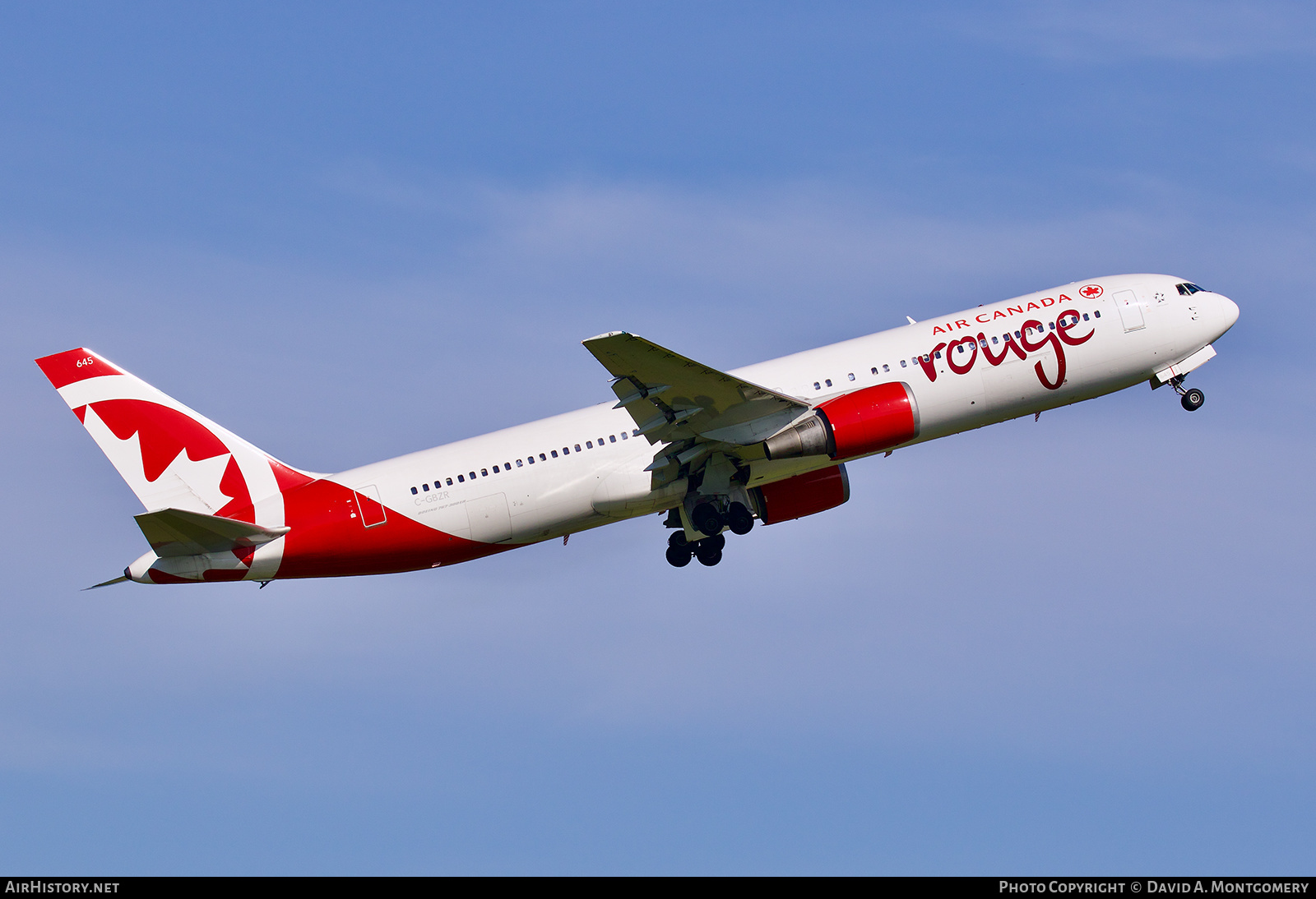 Aircraft Photo of C-GBZR | Boeing 767-38E/ER | Air Canada Rouge | AirHistory.net #626131