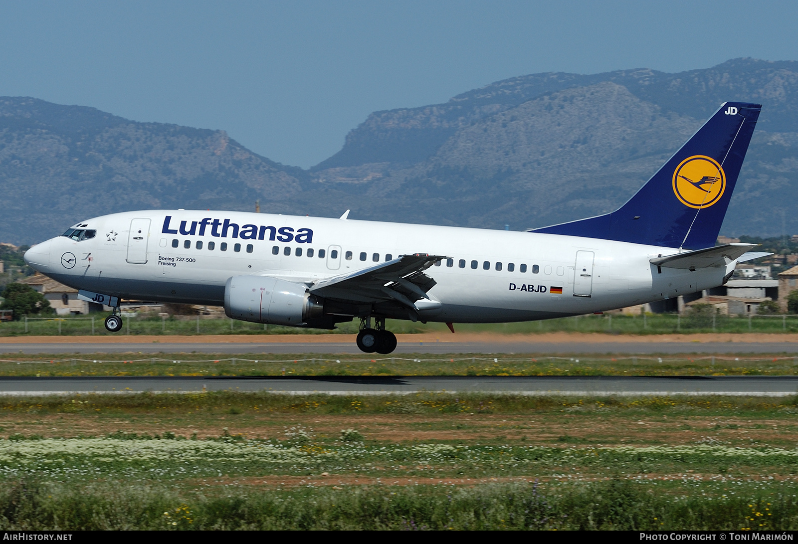 Aircraft Photo of D-ABJD | Boeing 737-530 | Lufthansa | AirHistory.net #626154