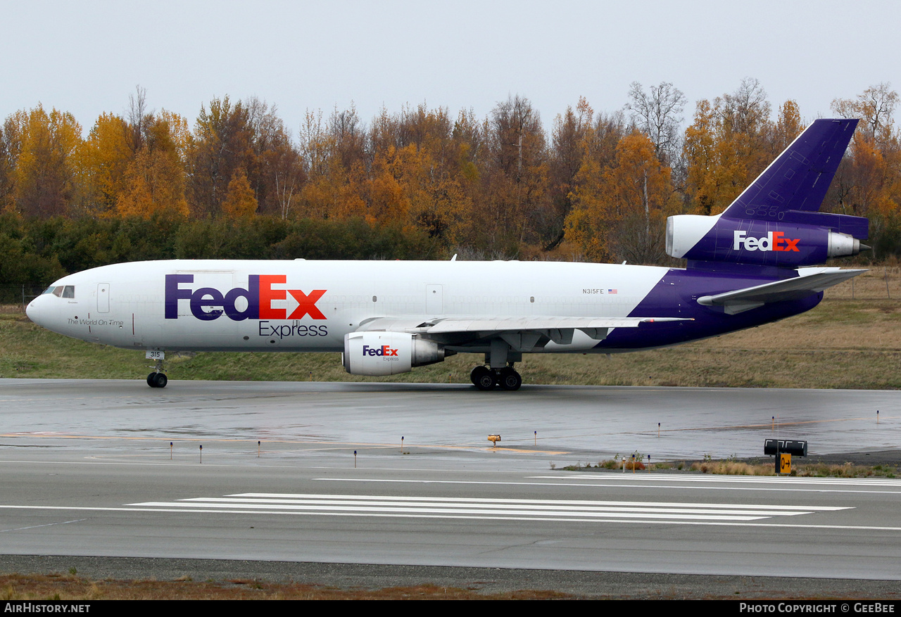 Aircraft Photo of N315FE | McDonnell Douglas DC-10-30F | FedEx Express | AirHistory.net #626222