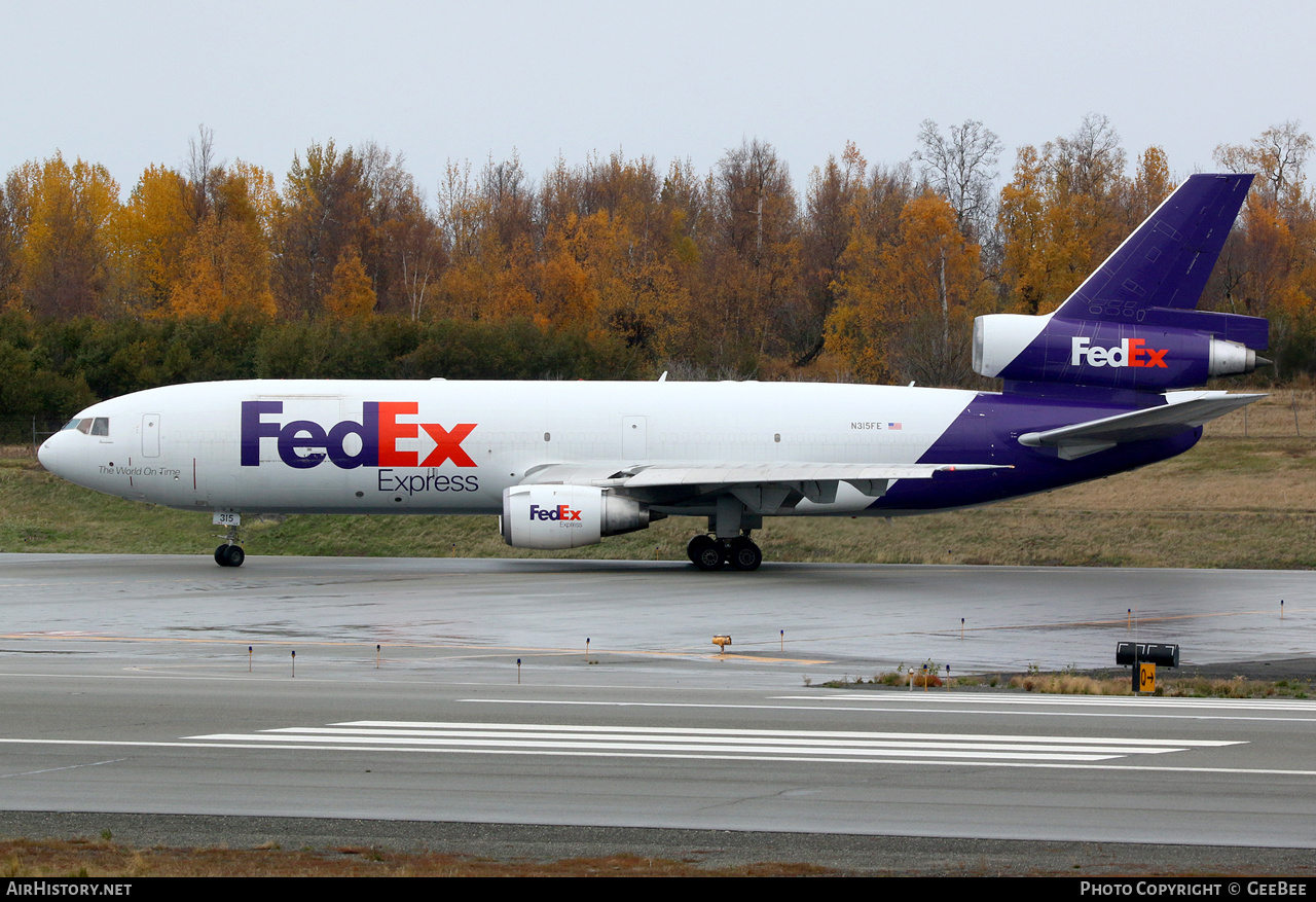 Aircraft Photo of N315FE | McDonnell Douglas DC-10-30F | FedEx Express - Federal Express | AirHistory.net #626222