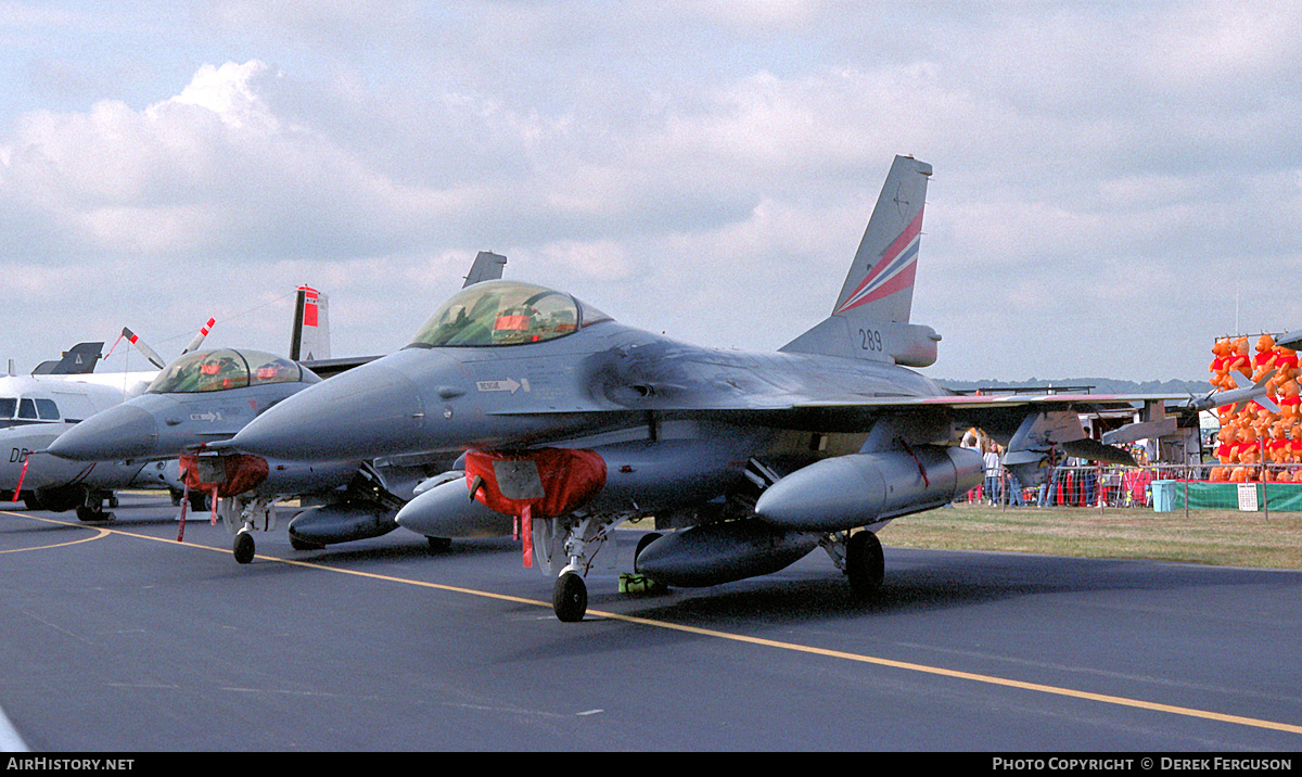 Aircraft Photo of 289 | General Dynamics F-16A Fighting Falcon | Norway - Air Force | AirHistory.net #626237