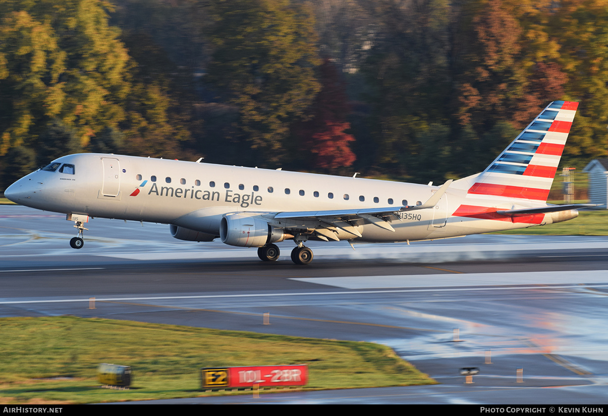 Aircraft Photo of N135HQ | Embraer 175LR (ERJ-170-200LR) | American Eagle | AirHistory.net #626243