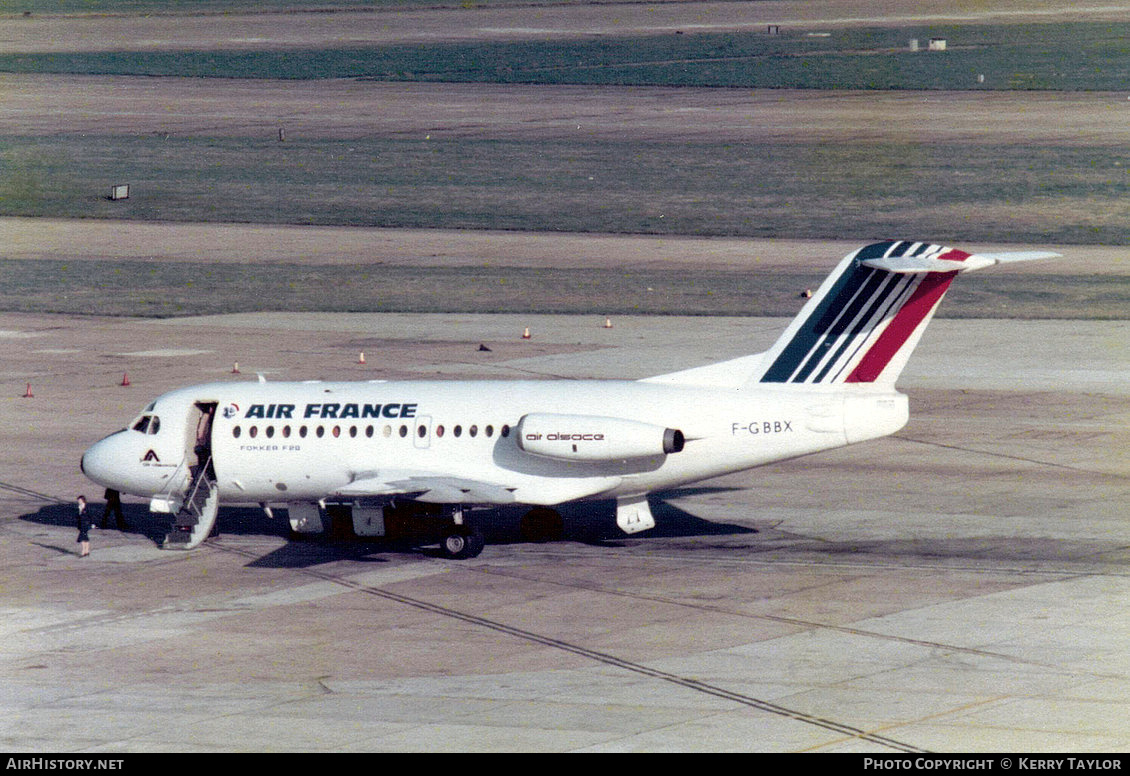 Aircraft Photo of F-GBBX | Fokker F28-1000 Fellowship | Air France | AirHistory.net #626247