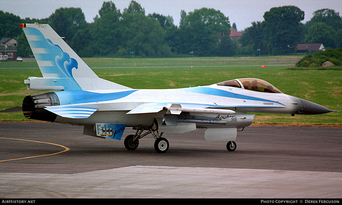 Aircraft Photo of FA-67 | General Dynamics F-16A Fighting Falcon | Belgium - Air Force | AirHistory.net #626272