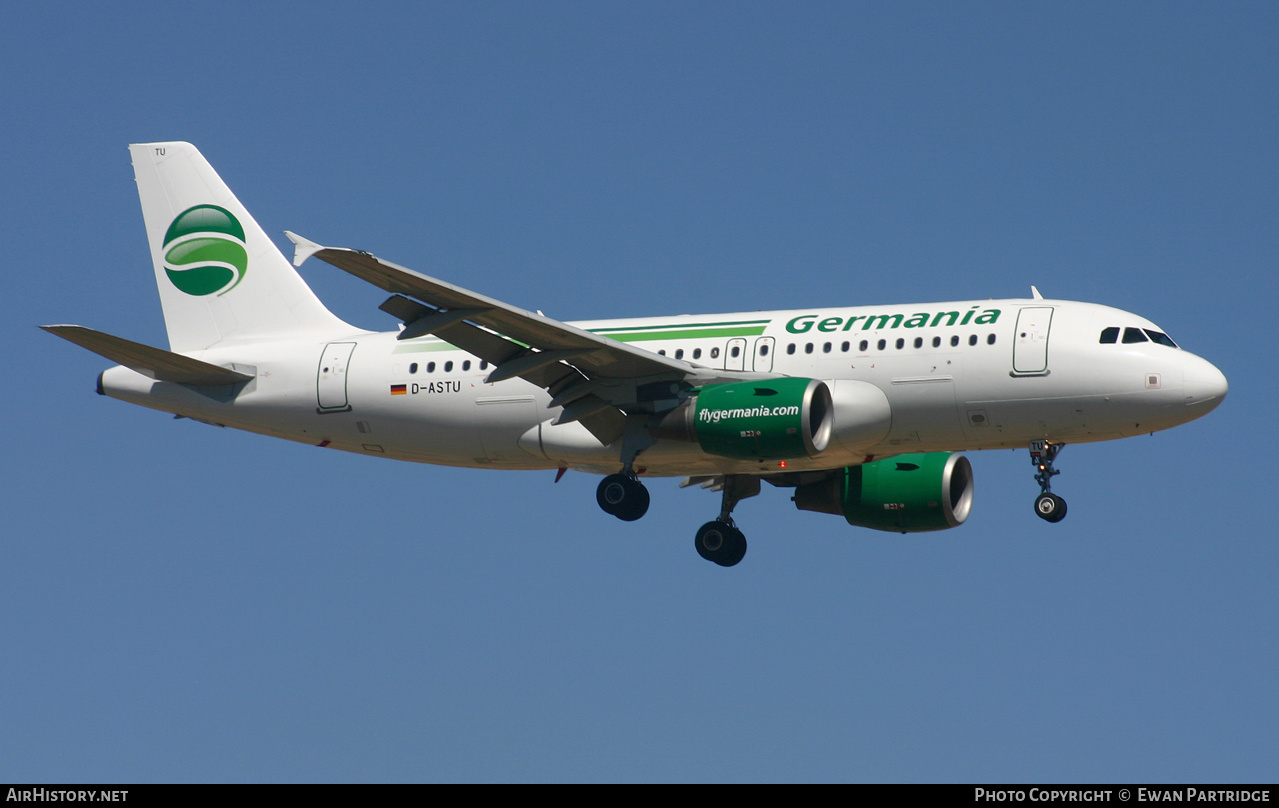 Aircraft Photo of D-ASTU | Airbus A319-112 | Germania | AirHistory.net #626300