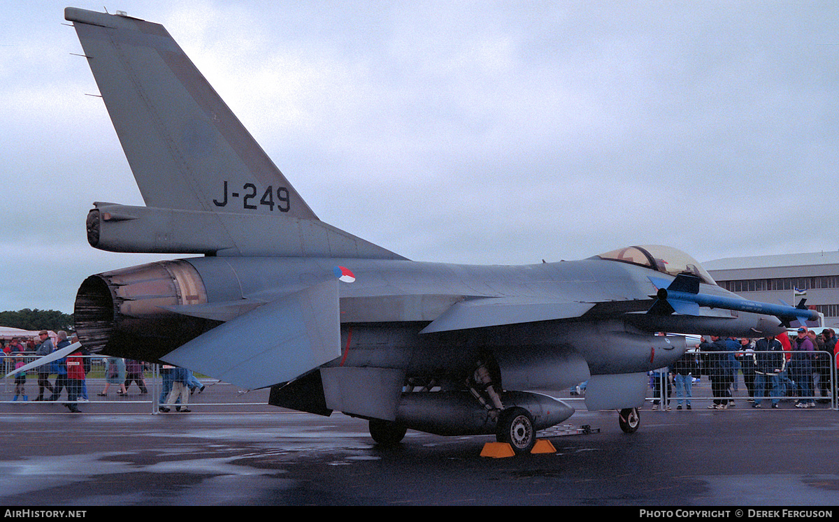 Aircraft Photo of J-249 | General Dynamics F-16A Fighting Falcon | Netherlands - Air Force | AirHistory.net #626358