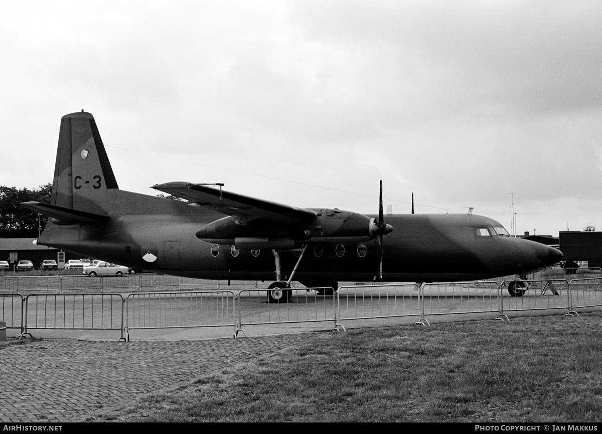 Aircraft Photo of C-3 | Fokker F27-100 Friendship | Netherlands - Air Force | AirHistory.net #626371