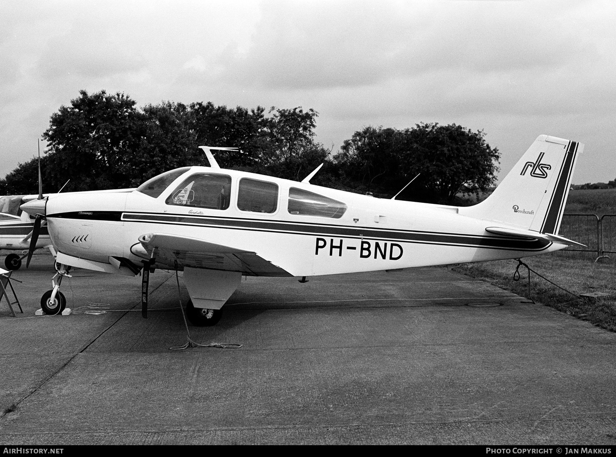 Aircraft Photo of PH-BND | Beech F33C Bonanza | Rijksluchtvaartschool - RLS | AirHistory.net #626394