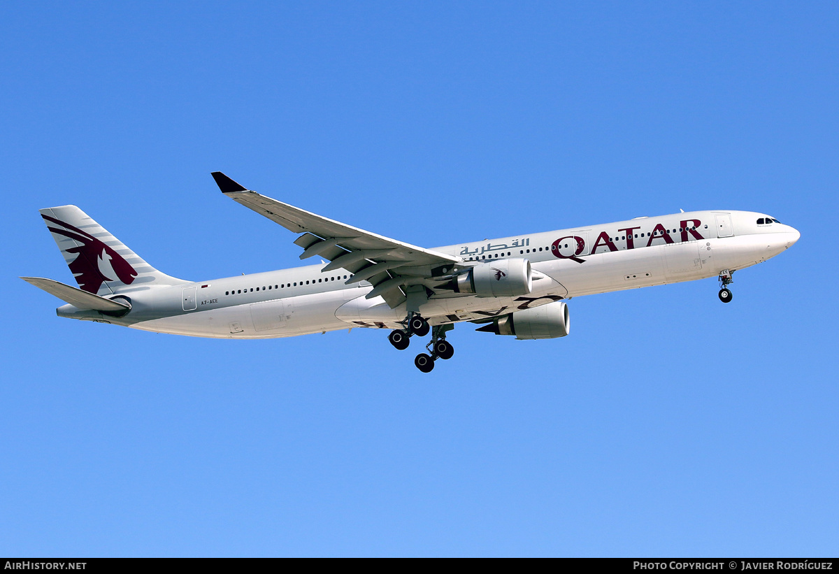 Aircraft Photo of A7-AEE | Airbus A330-302 | Qatar Airways | AirHistory.net #626396