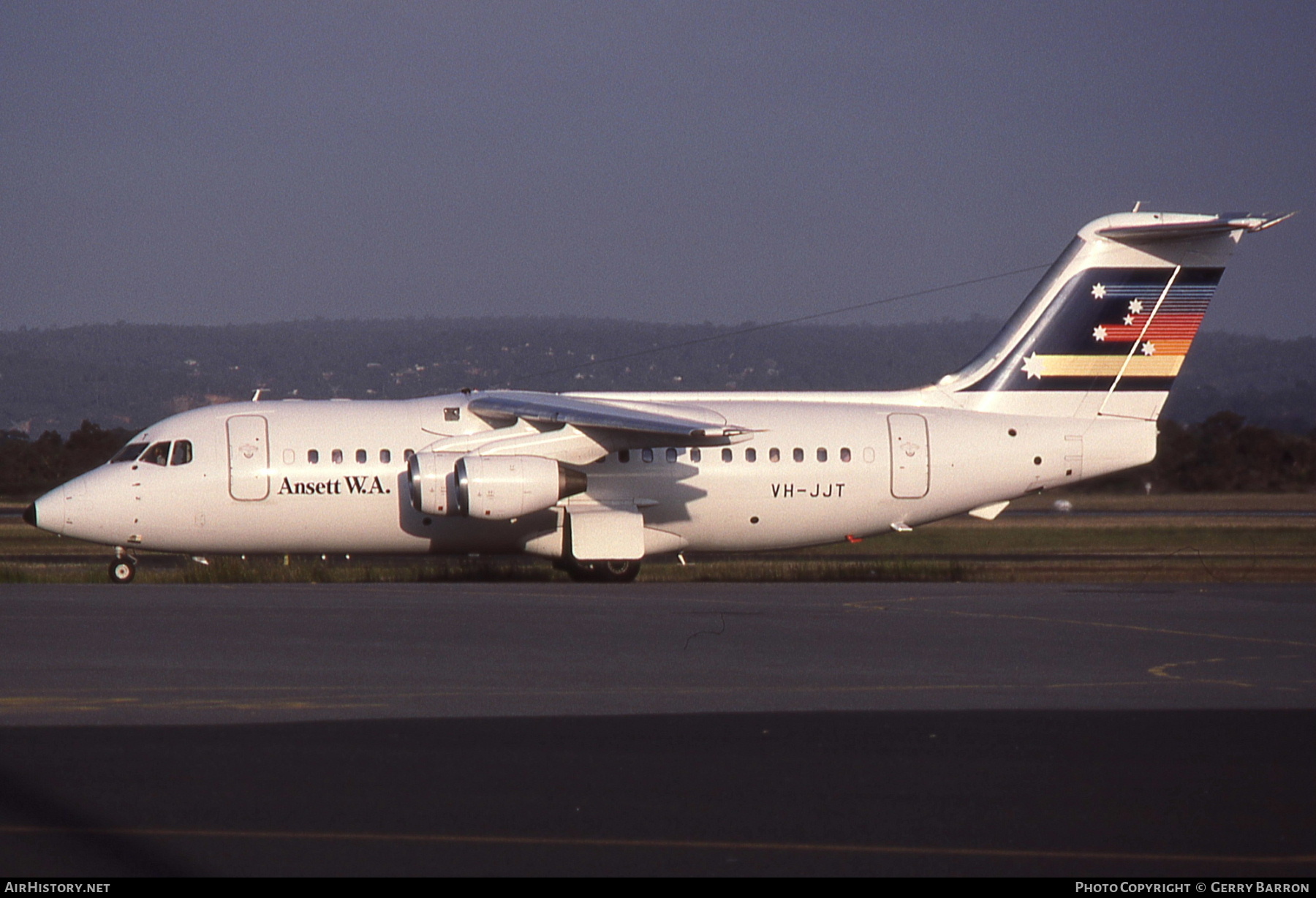 Aircraft Photo of VH-JJT | British Aerospace BAe-146-200 | Ansett W.A. | AirHistory.net #626403