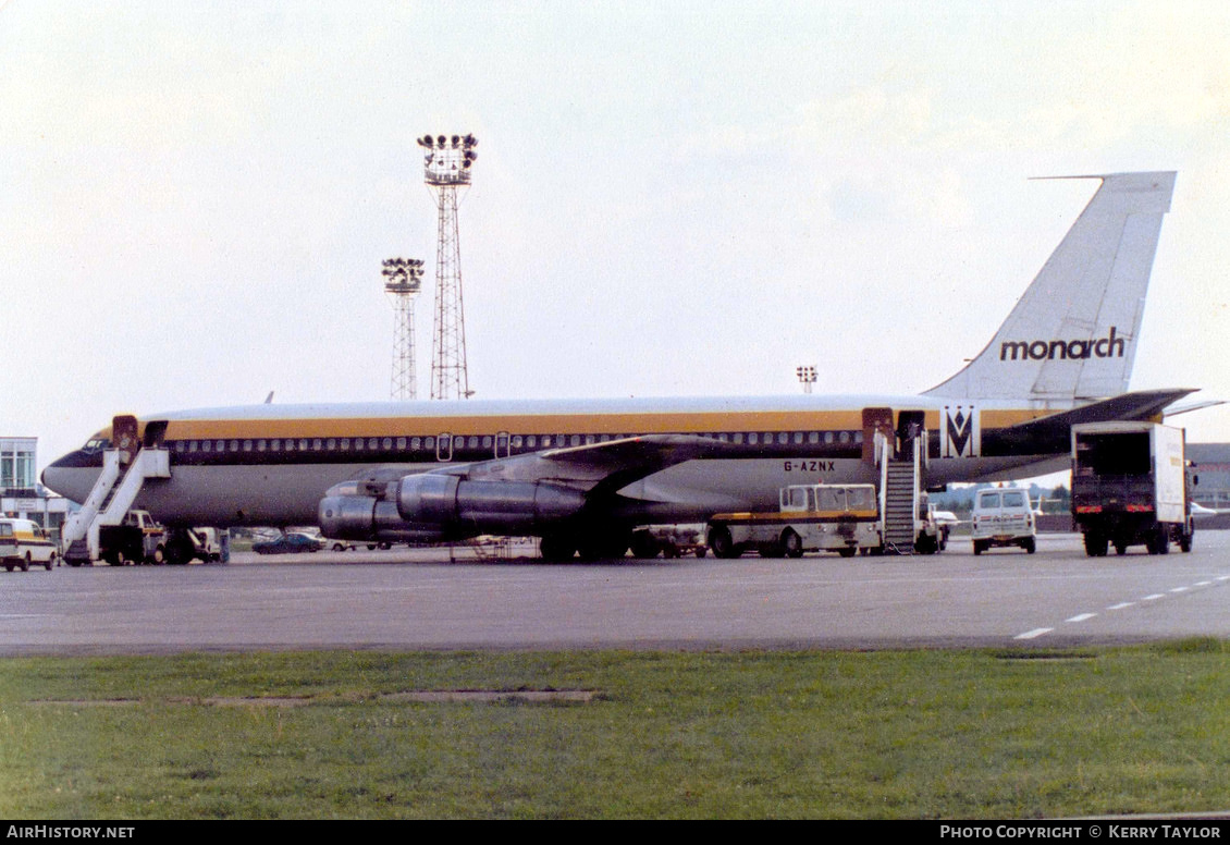 Aircraft Photo of G-AZNX | Boeing 720-051B | Monarch Airlines | AirHistory.net #626421