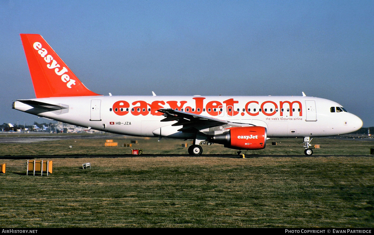 Aircraft Photo of HB-JZA | Airbus A319-111 | EasyJet | AirHistory.net #626435