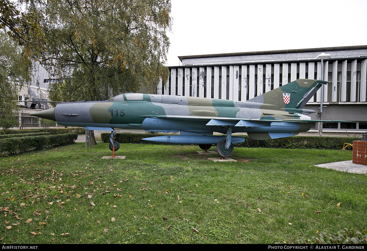 Aircraft Photo of 115 | Mikoyan-Gurevich MiG-21bis | Croatia - Air Force | AirHistory.net #626526
