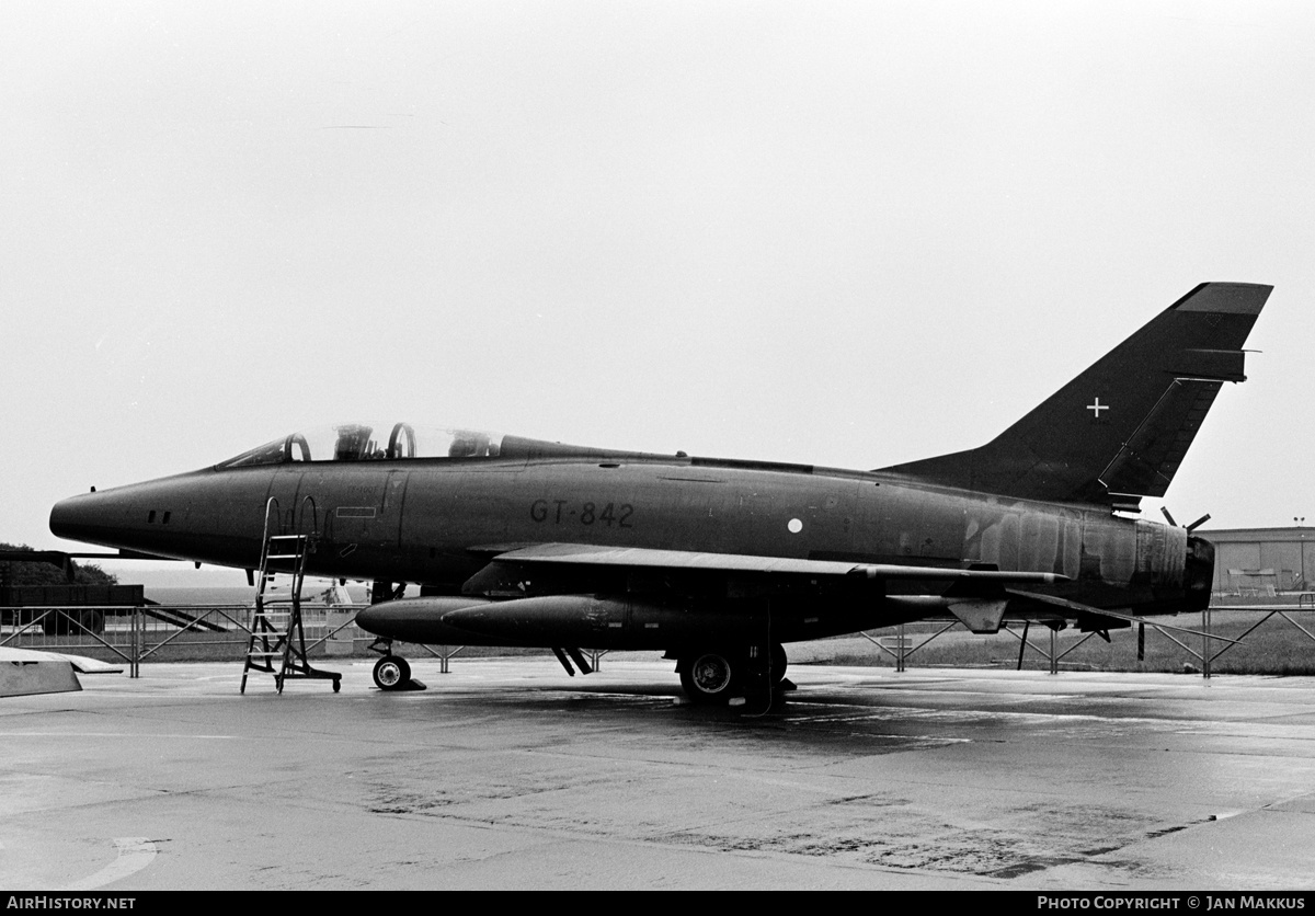 Aircraft Photo of GT-842 | North American TF-100F Super Sabre | Denmark - Air Force | AirHistory.net #626663